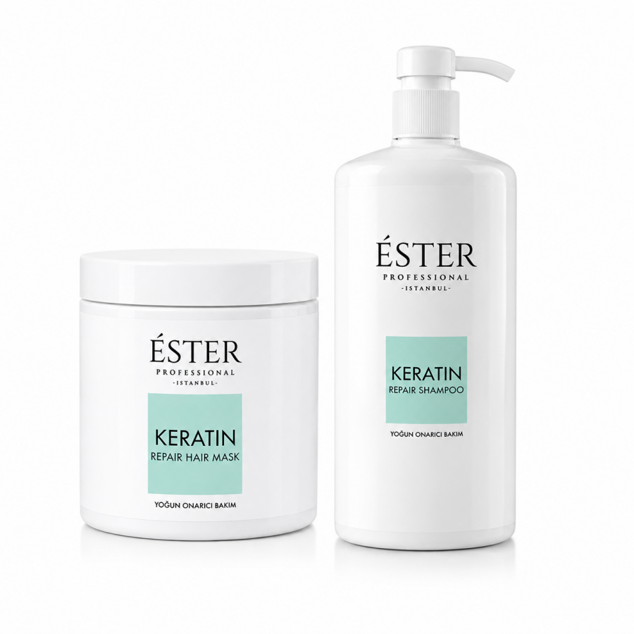 Keratin Şampuan + Keratin Saç Maskesi Set